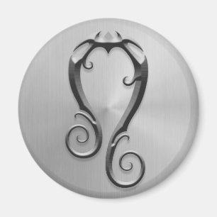 Imã Símbolo de aço inoxidável de Leo