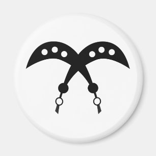 Imã Símbolo de AKOFENA   Adinkra da coragem e da