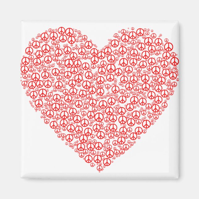 Imã símbolo de amor pela paz (Frente)