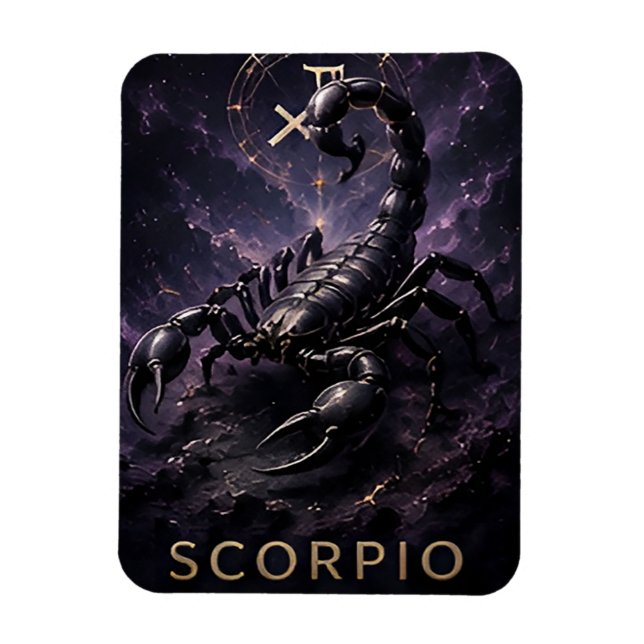 Ímã Símbolo de Ástrologia Celestial Escorpião Zodíaco  (Vertical)