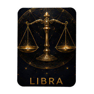 Ímã Símbolo de Astrologia Celestial Libra Zodíaco Esca
