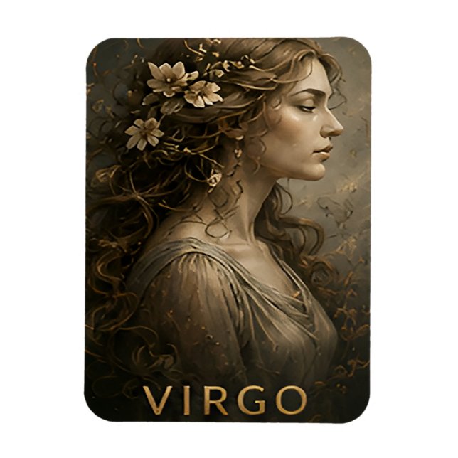 Ímã Símbolo de Astronomia da Virgem do Zodíaco Celesti (Vertical)