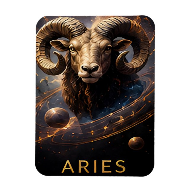 Ímã Símbolo de Astronomia do Zodíaco de Áries (Vertical)