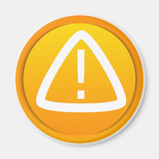 Imã Símbolo de Atenção (Frente)