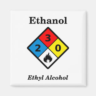 Imã Símbolo de Aviso do MSDS de Etanol