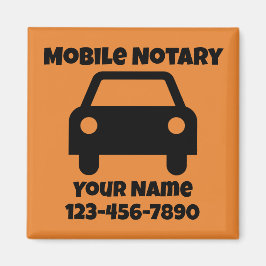 Imã Símbolo de Carro Público Notário Móvel Personaliza