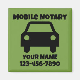 Imã Símbolo de Carro Público Notário Móvel Personaliza