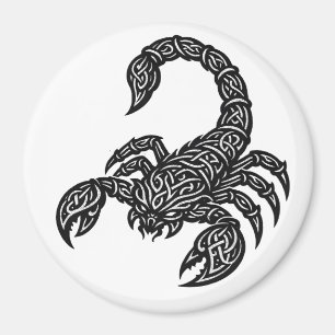 Imã Símbolo de Escorpião — Tatuagem Zodiacal Mítica
