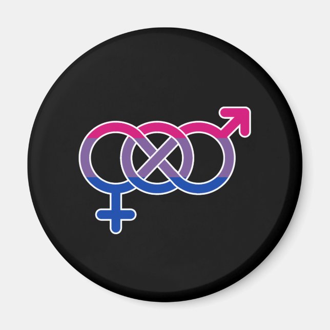 Imã Símbolo de Gênero da Bissexualidade (Frente)