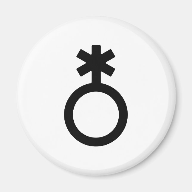 Imã Símbolo de Gênero Não Binário (Frente)