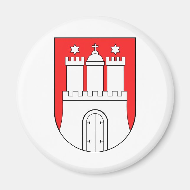 Imã Símbolo de Hamburgo Alemanha da Casaco Oficial das (Frente)
