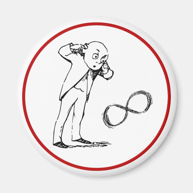 Imã Símbolo de Infinidade legal Magneta Filosófica (Frente)