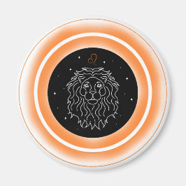 Imã Símbolo de Leão – Emblema Mínimo de Astrologia