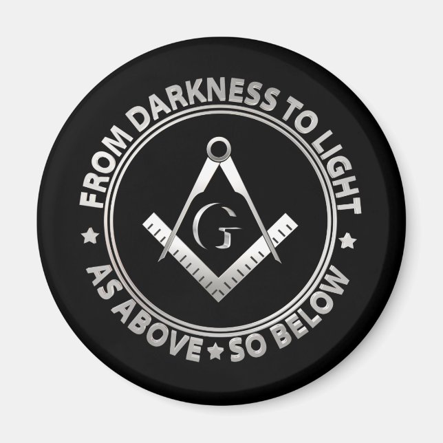 Imã Símbolo de maçonaria (Frente)