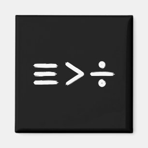 Imã Símbolo de matemática de igualdade > Divisão St