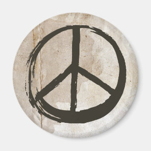 Imã Símbolo de paz Hippie Love 1960s - Sinal de lama 