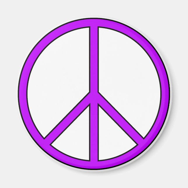 Imã Símbolo de Paz Símbolo de Amor Hippie Protesto Ant (Frente)