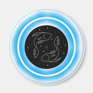 Imã Símbolo de Peixes – Emblema Mínimo de Astrologia