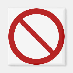 Imã Símbolo de proibição ou proibição