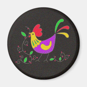 Imã Símbolo de Pysanka: Galo