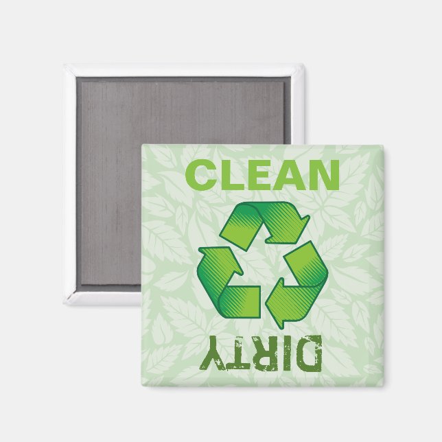 Imã Símbolo de reciclagem (Front/Back)