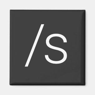 Imã Símbolo de sarcasmo para frente barra s