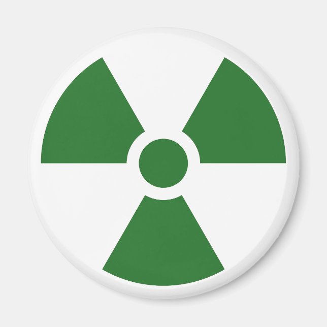 Imã Símbolo de Sinal de Radiação Trefoil Símbolo de Av (Frente)