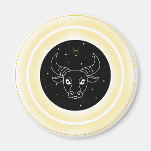 Imã Símbolo de Touro – Emblema Mínimo de Astronomia