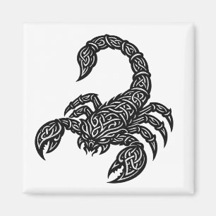 Imã Símbolo do Escorpião — Tatuagem Zodiacal Mítica