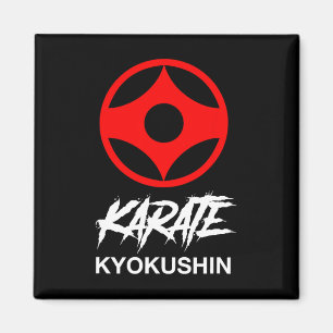 Imã Símbolo do Karate Kyokushin Treinamento no Dojo Ky