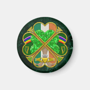 Imã Símbolo do Patrimônio Trevo Celta Inspirado Irland