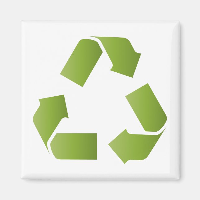 Imã SÍMBOLO DO reciclar (Frente)