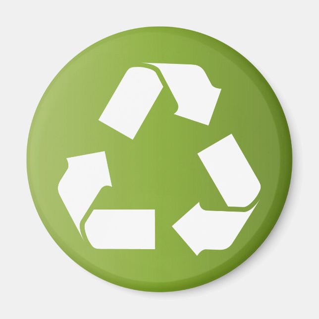 Imã SÍMBOLO DO reciclar (Frente)