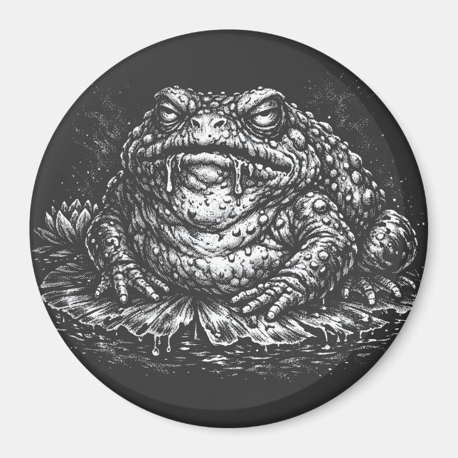 Imã Símbolo do Sapo Assombrado por BurnsInHell (Frente)