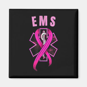 Imã Símbolo Ems Para Um Rosa De Consciência Do Cancer
