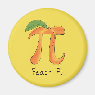 Imã Símbolo Engraçado Math Peach Pi