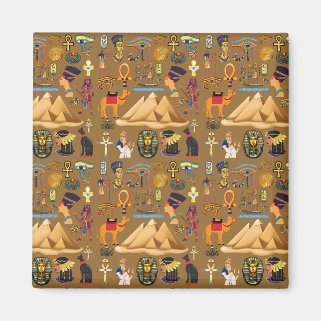 Imã Símbolo Hieróglifo Antiquado Egípcio (Frente)