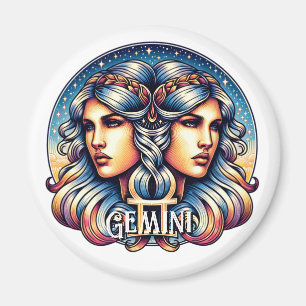 Imã Símbolo Horoscópio Gemini   Sinal de Astrologia Gê
