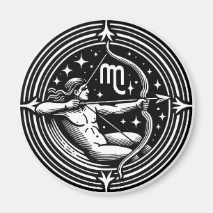 Imã Símbolo Horoscópio Sagittarius Archer Símbolo