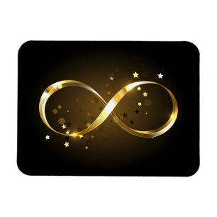 Ímã Símbolo Infinity do ouro