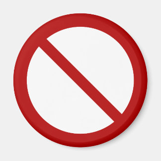 Imã Símbolo internacional oficial sem símbolo ISO 3864