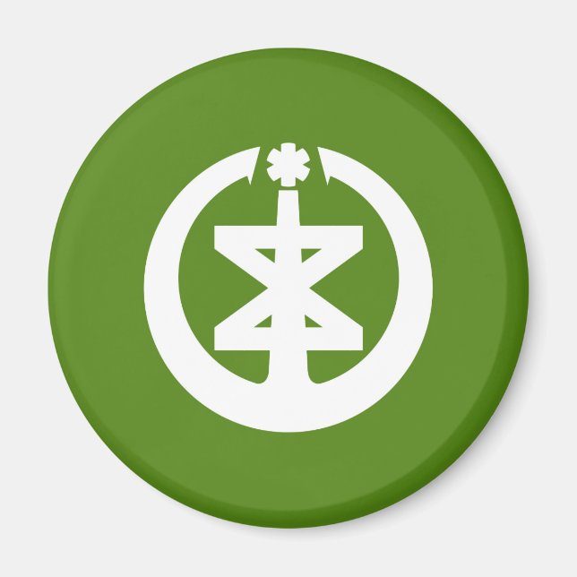 Imã Símbolo japão da prefeitura de Niigata (Frente)