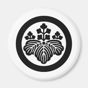 Imã Símbolo japonês da crista KAMON da família