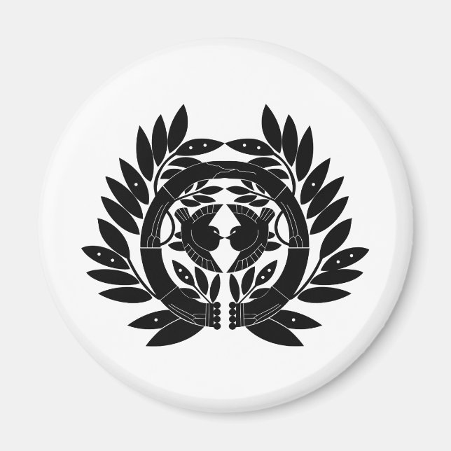 Imã Símbolo KAMON Crest da Família Japonesa (Frente)
