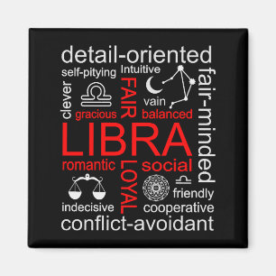 Imã Símbolo Libra Zodiac