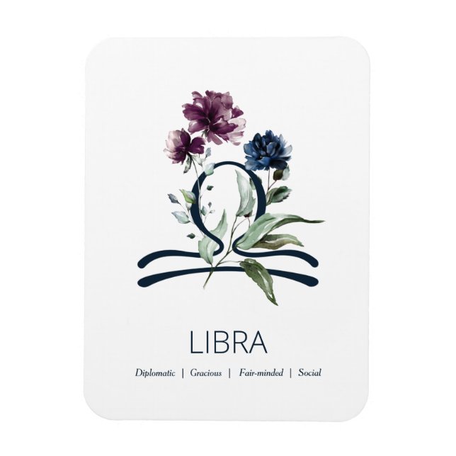 Ímã Símbolo Libra Zodiac (Vertical)