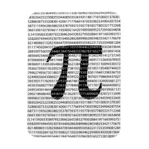 Ímã Símbolo matemático original do número preto pi 