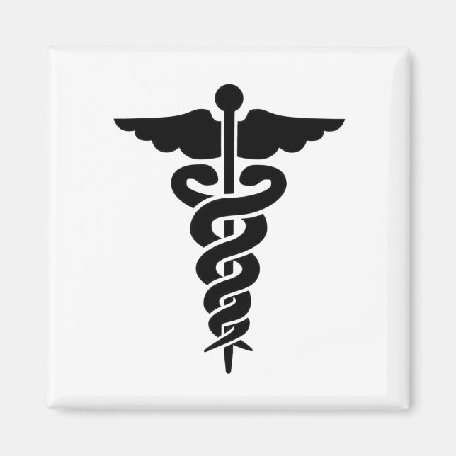Imã Símbolo médico Caduceus (Frente)