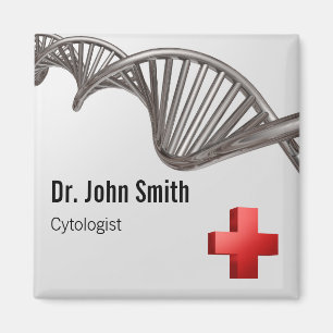 Imã Símbolo médico profissional 3D ADN cruzado