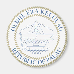 Imã Símbolo oficial da heráldica da brasão de Palau